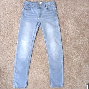 JORDACHE SKINNY Stretch JEANS Light Washed Girl's Size 14 Zipper and Button